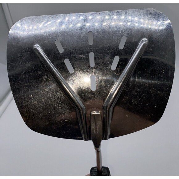 Foley Stainless Steel Wide Curved Slotted Spatula Turner Flipper Stainless USA - Picture 4 of 10